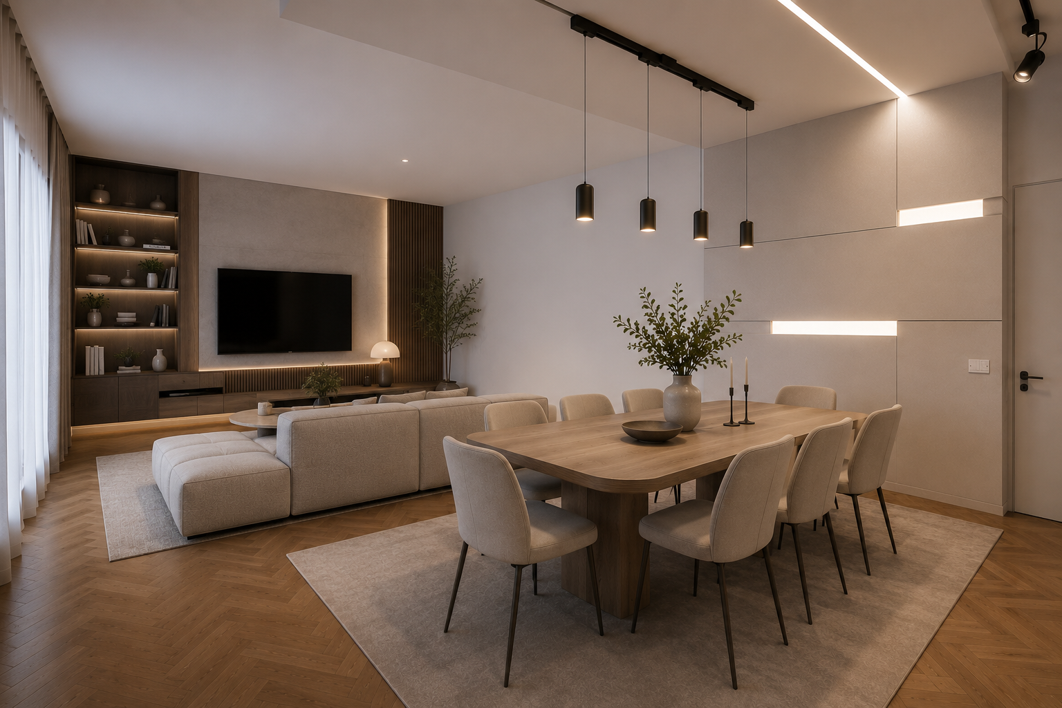 Contemporary interior renovation by Paria Rahmani